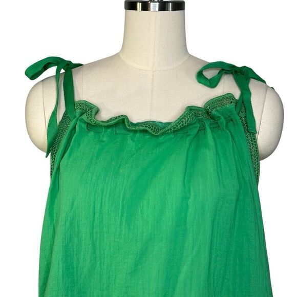 Joie Green Cotton Ariella Tank Top | Size XL - Picture 3 of 8